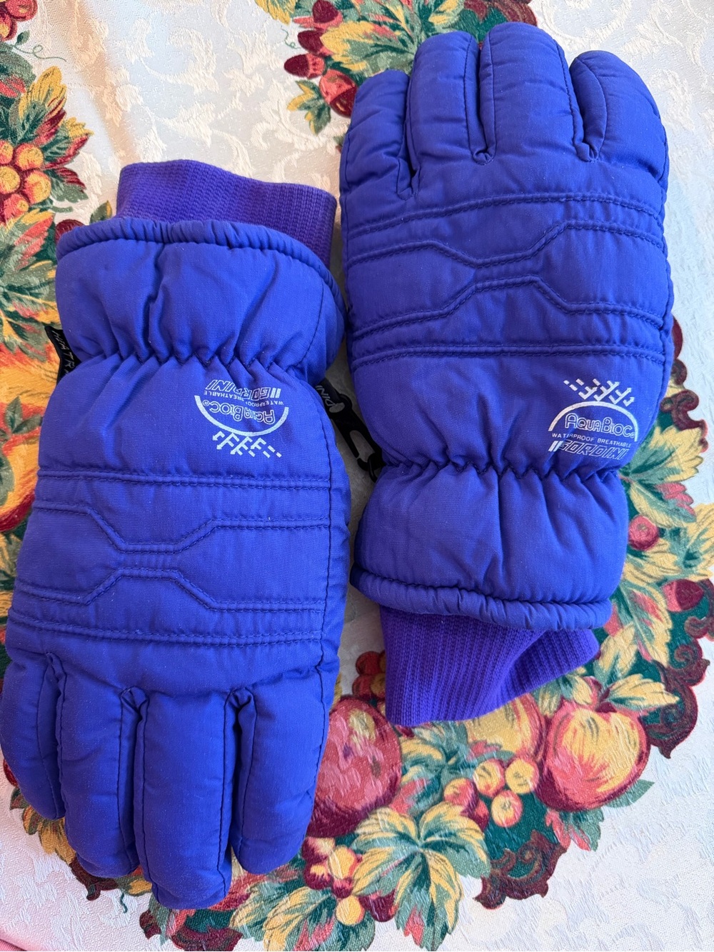 Gordini Aqua Bloc Purple Men’s Winter Ski Gloves with Logo